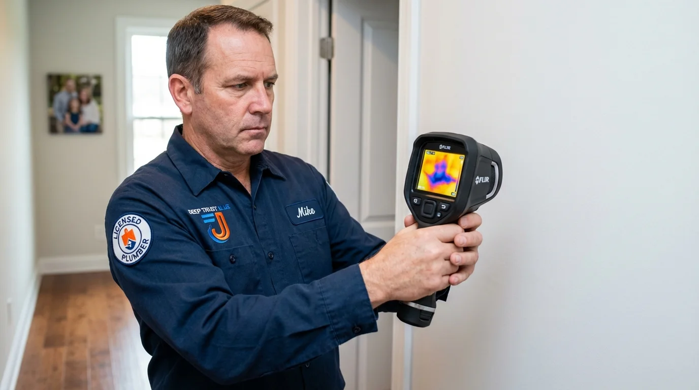Thermal imaging leak detection by Johns Plumbing LLC in Billings